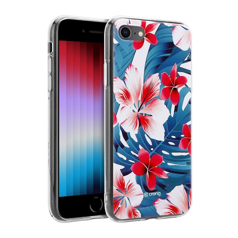 Custodia Crong Flower – Custodia per iPhone SE (2022/2020) / 8 / 7 (modello 03)