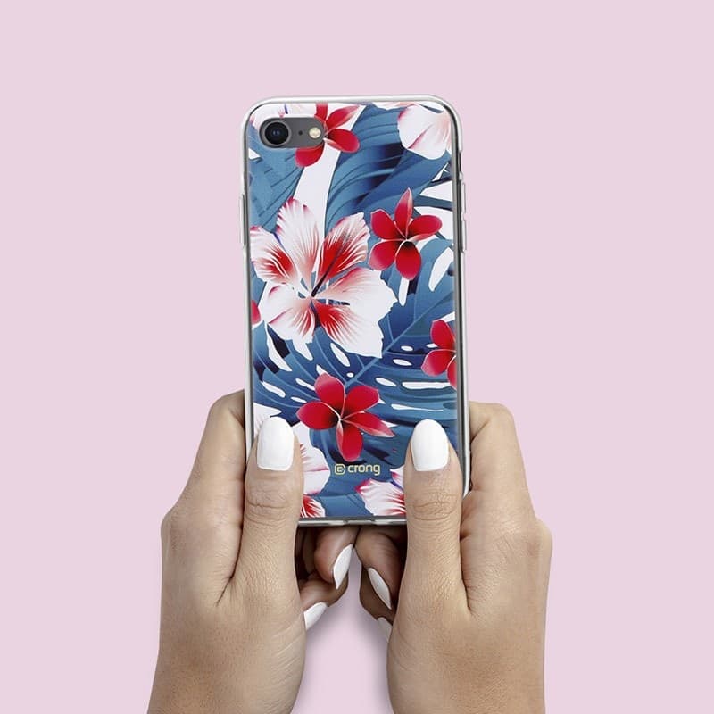 Custodia Crong Flower – Custodia per iPhone SE (2022/2020) / 8 / 7 (modello 03) - 12