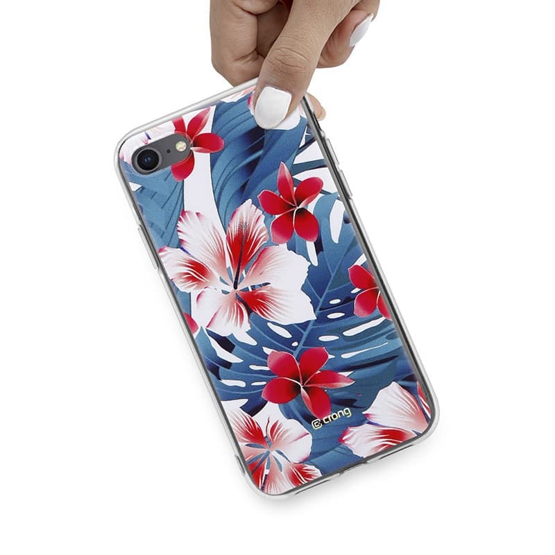 Custodia Crong Flower – Custodia per iPhone SE (2022/2020) / 8 / 7 (modello 03) - 6