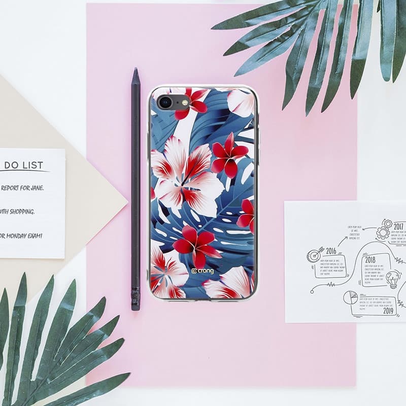 Custodia Crong Flower – Custodia per iPhone SE (2022/2020) / 8 / 7 (modello 03) - 7