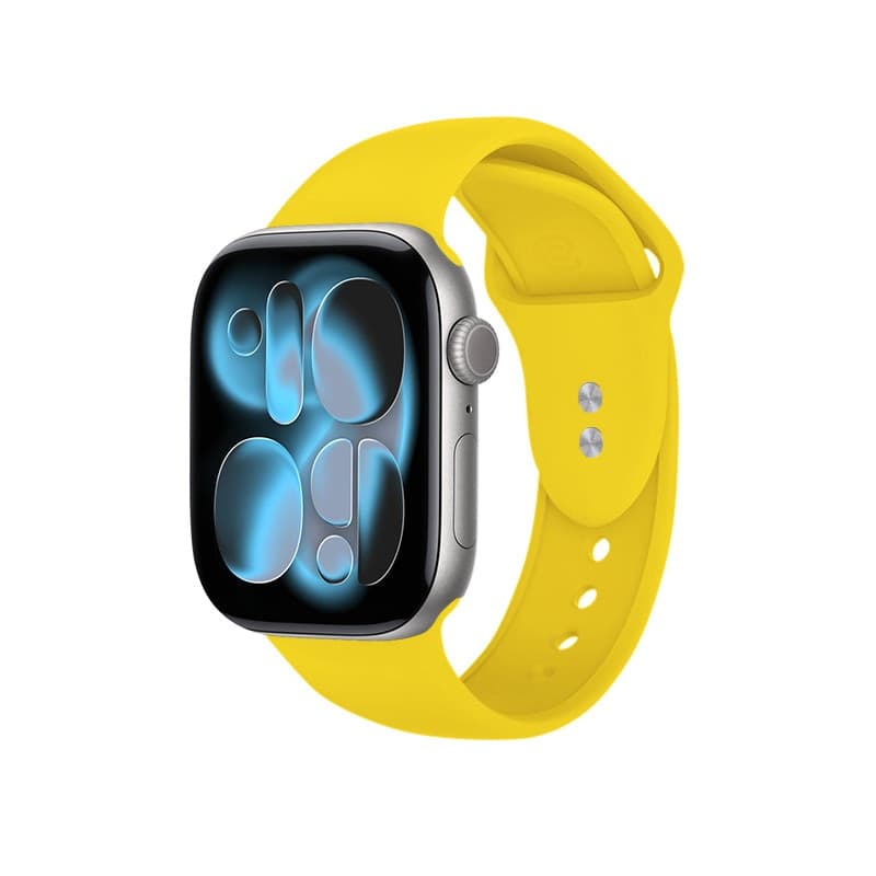 Crong Liquid - Cinturino per Apple Watch 38/40/41/42 mm (Giallo) - 14