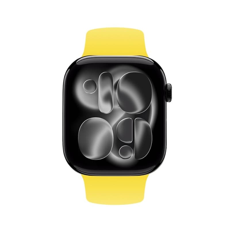 Crong Liquid - Cinturino per Apple Watch 38/40/41/42 mm (Giallo) - 16