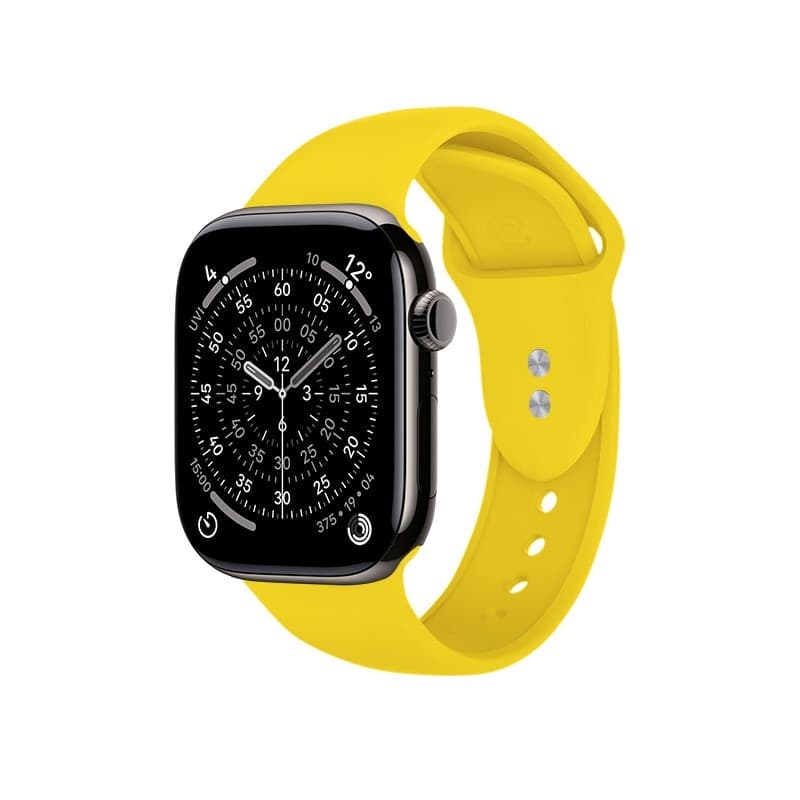 Crong Liquid - Cinturino per Apple Watch 38/40/41/42 mm (Giallo) - 19