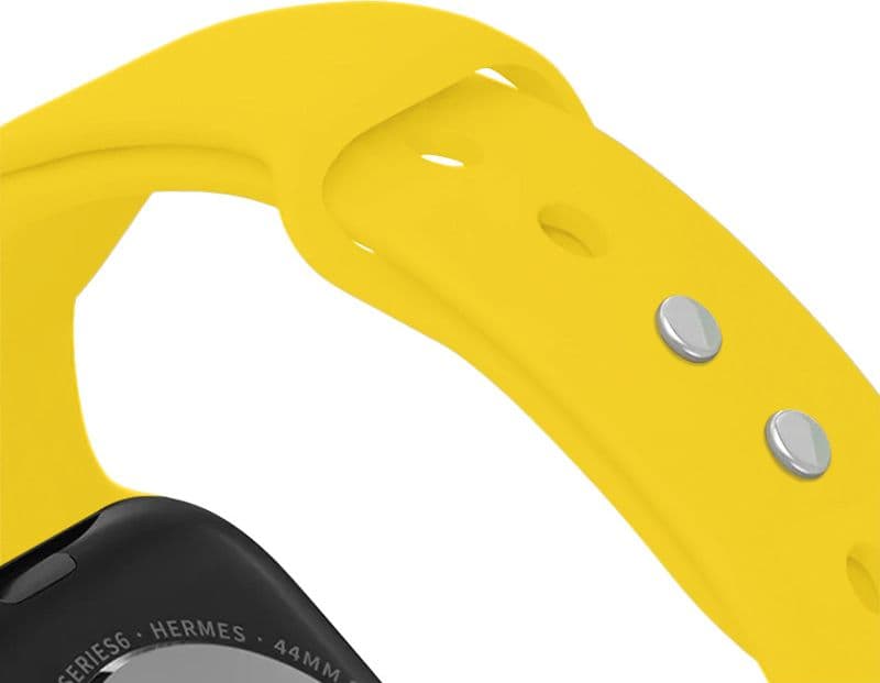 Crong Liquid - Cinturino per Apple Watch 38/40/41/42 mm (Giallo) - 5