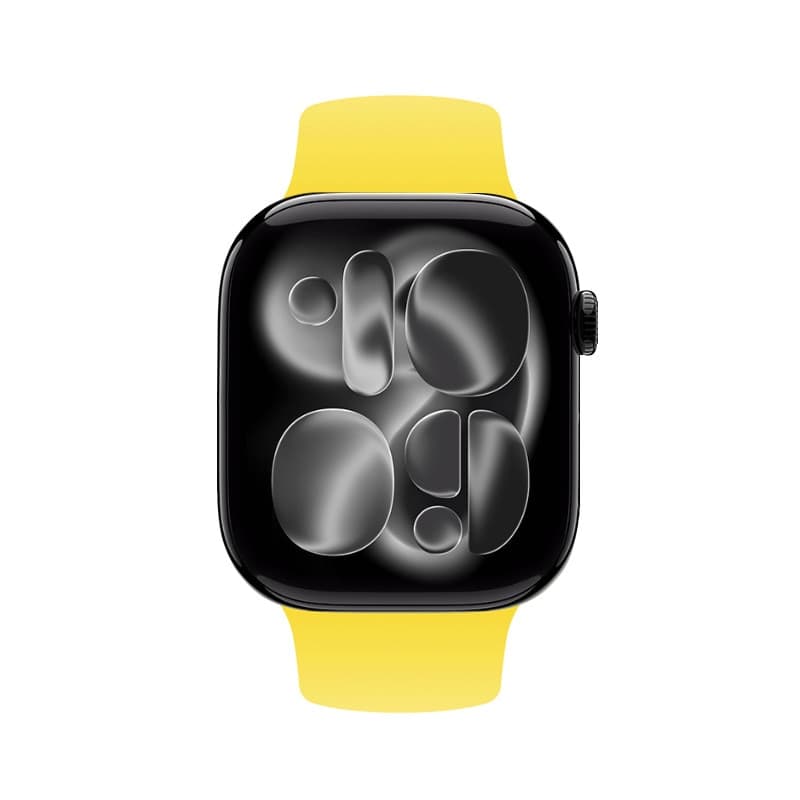 Crong Liquid - Cinturino per Apple Watch 38/40/41/42 mm (Giallo) - 10