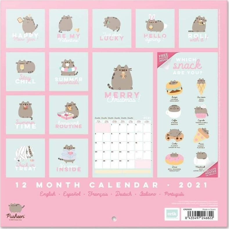 Pusheen - Calendario di pianificazione giornaliera della collezione Foodie 2021 - 6