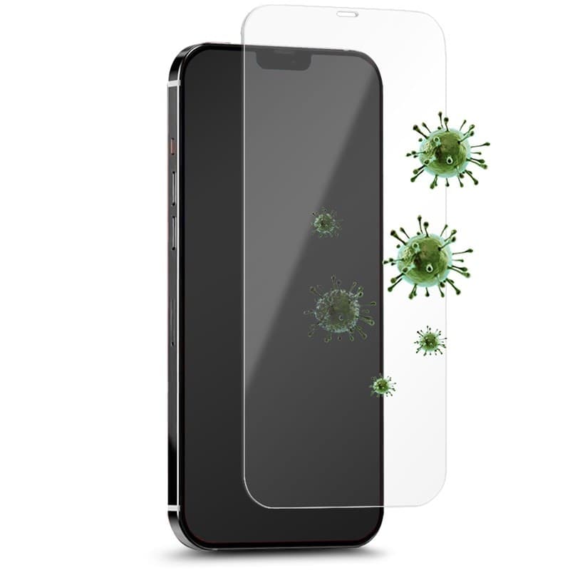 PURO Anti-Bacterial Protective Tempered Glass with Antibacterial Protection for iPhone 12 Pro Max Screen - 2