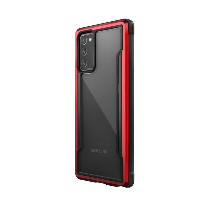 X-Doria Raptic Shield - Aluminum Case for Samsung Galaxy Note 20 (Drop test 3m) (Red) - 2