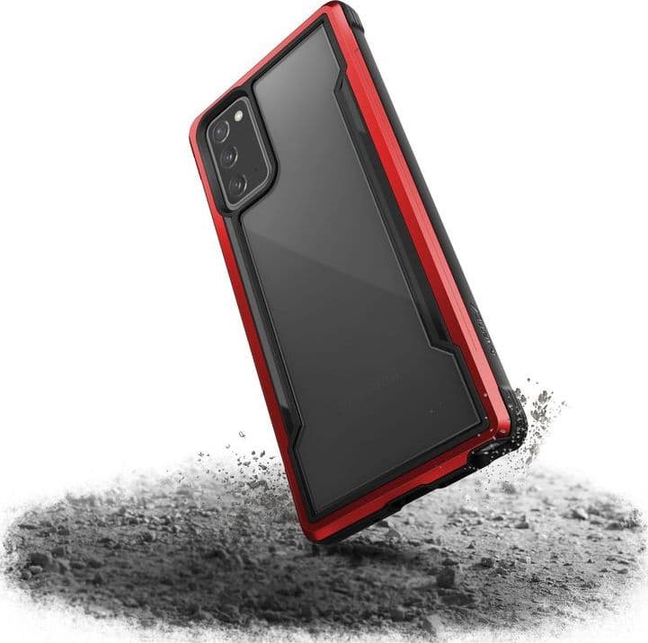 X-Doria Raptic Shield - Aluminum Case for Samsung Galaxy Note 20 (Drop test 3m) (Red) - 3
