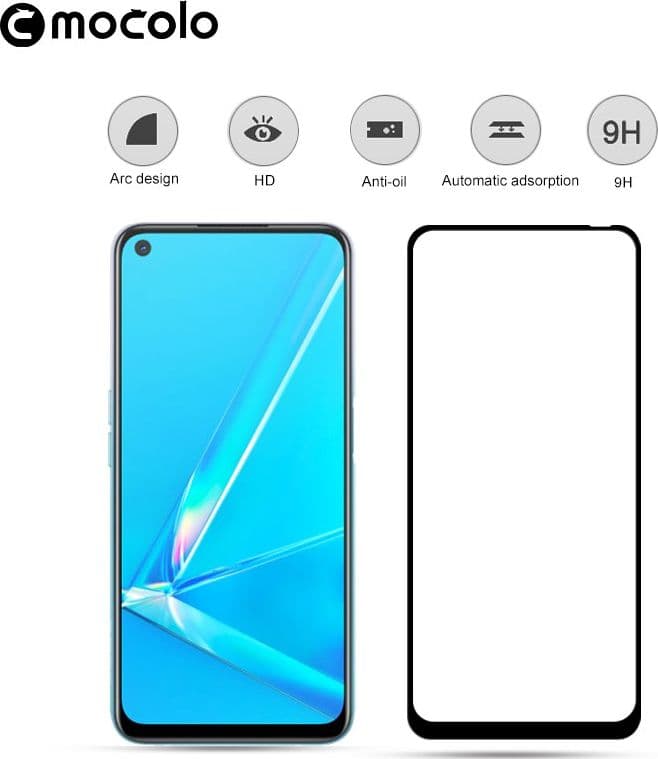 Mocolo 2.5D Full Glue Protective Glass for OPPO A92 - 14
