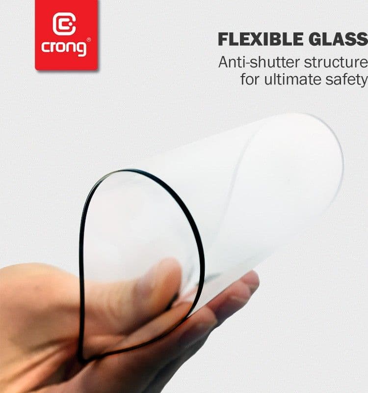 Crong 7D Nano Flexible Glass - Vetro ibrido 9H per schermo intero OPPO realme C11 - 11