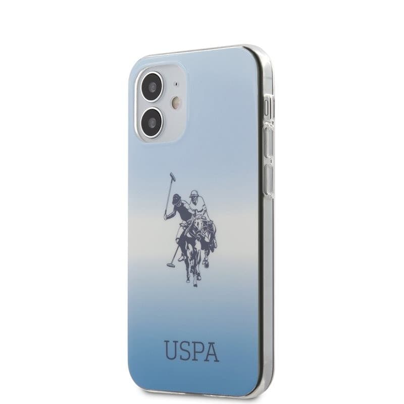 US Polo Assn Dh & Logo Gradient - Etui iPhone 12 Mini (blue) - 2