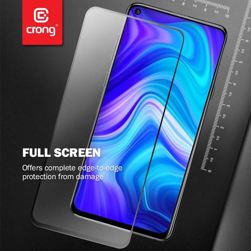 Crong 7D Nano Flexible Glass - Vetro ibrido 9H per l'intero schermo dello Xiaomi Mi 10 Lite - 5