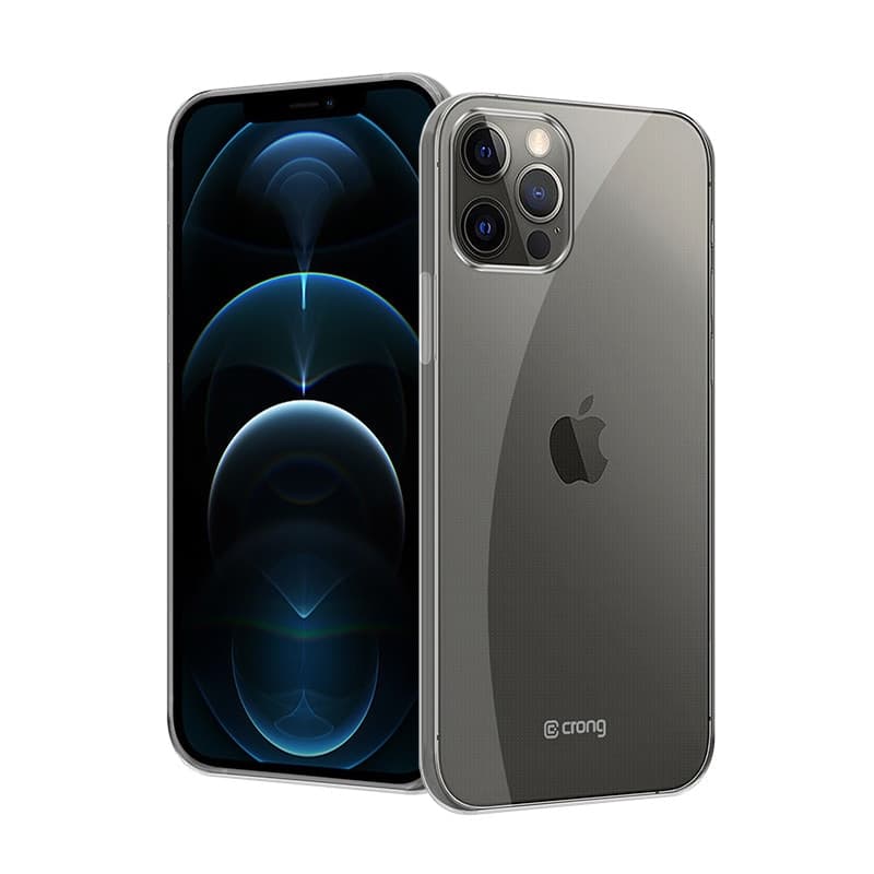 Crong Crystal Slim Cover - Custodia per iPhone 12 Pro Max (Trasparente) - 2