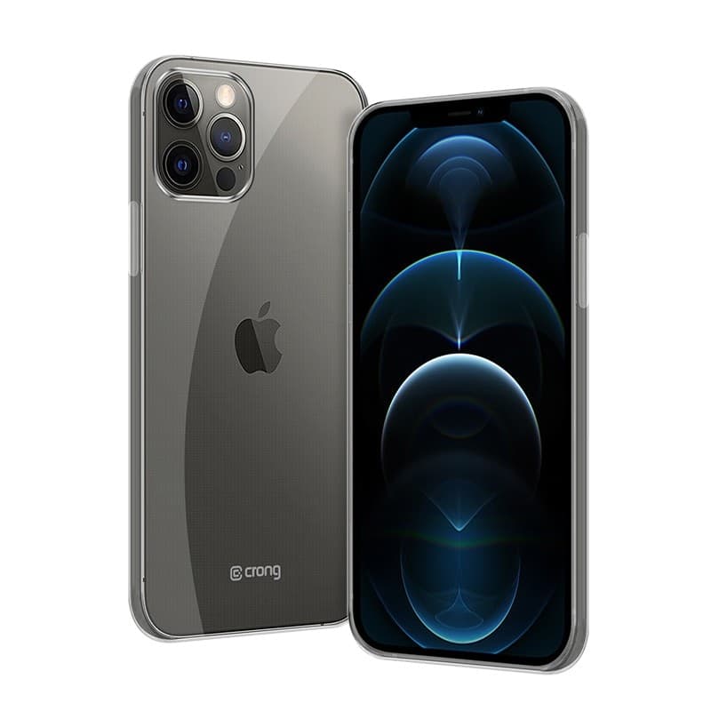 Crong Crystal Slim Cover - Custodia per iPhone 12 Pro Max (Trasparente) - 11
