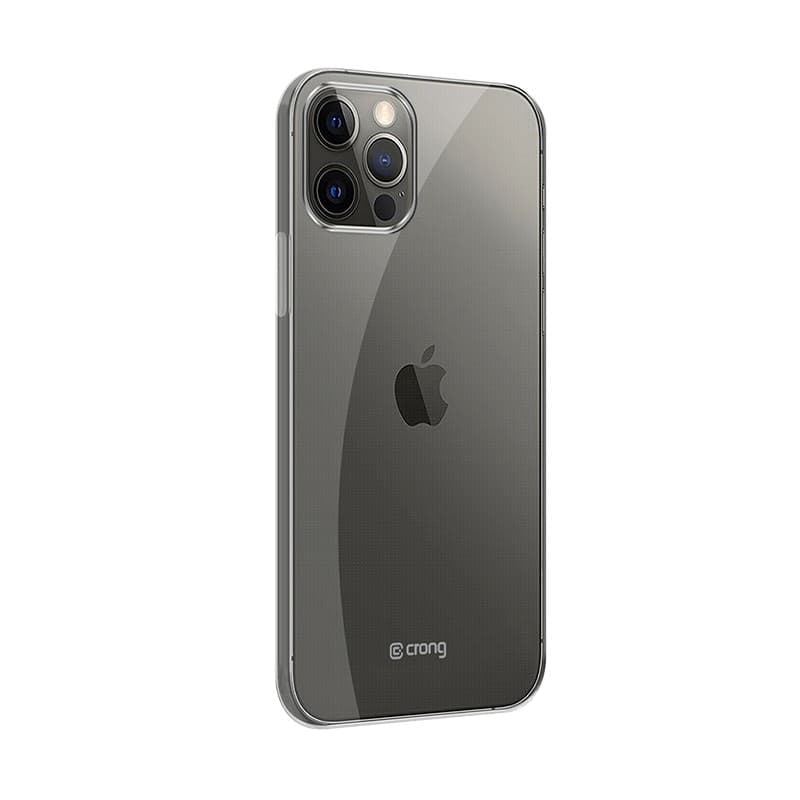 Crong Crystal Slim Cover - Custodia per iPhone 12 Pro Max (Trasparente) - 13