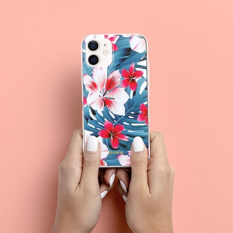 Custodia Crong Flower - Custodia per iPhone 12 / iPhone 12 Pro (modello 03) - 13
