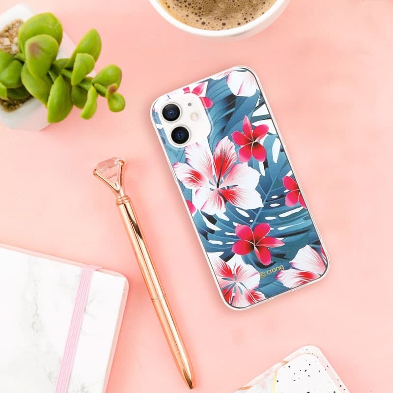 Custodia Crong Flower - Custodia per iPhone 12 / iPhone 12 Pro (modello 03) - 14