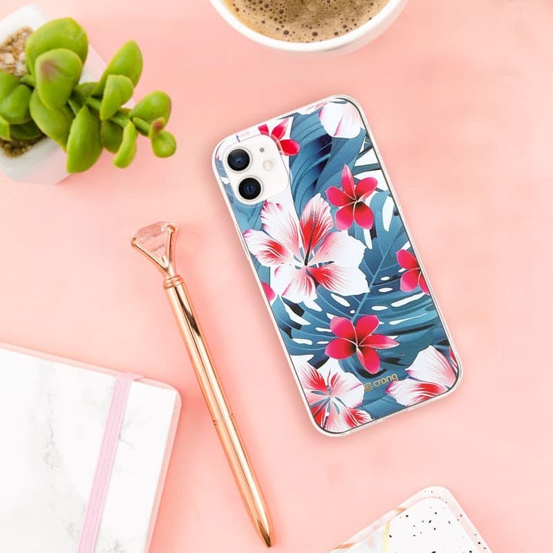 Custodia Crong Flower - Custodia per iPhone 12 Mini (modello 03) - 14