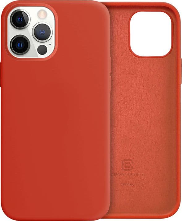 Crong Color Cover - Custodia per iPhone 12 Pro Max (Rosso) - 2