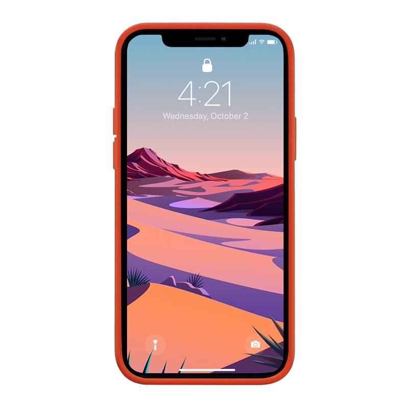 Crong Color Cover - Custodia per iPhone 12 Pro Max (Rosso) - 5