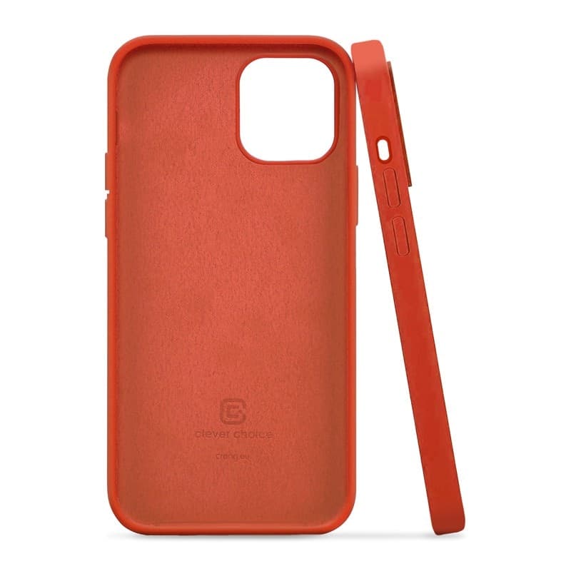 Crong Color Cover - Custodia per iPhone 12 Pro Max (Rosso) - 10