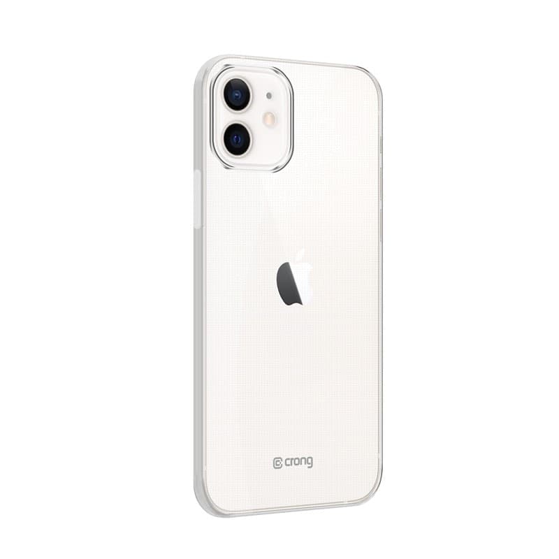 Crong Crystal Slim Cover - Custodia per iPhone 12 / iPhone 12 Pro (Trasparente) - 13