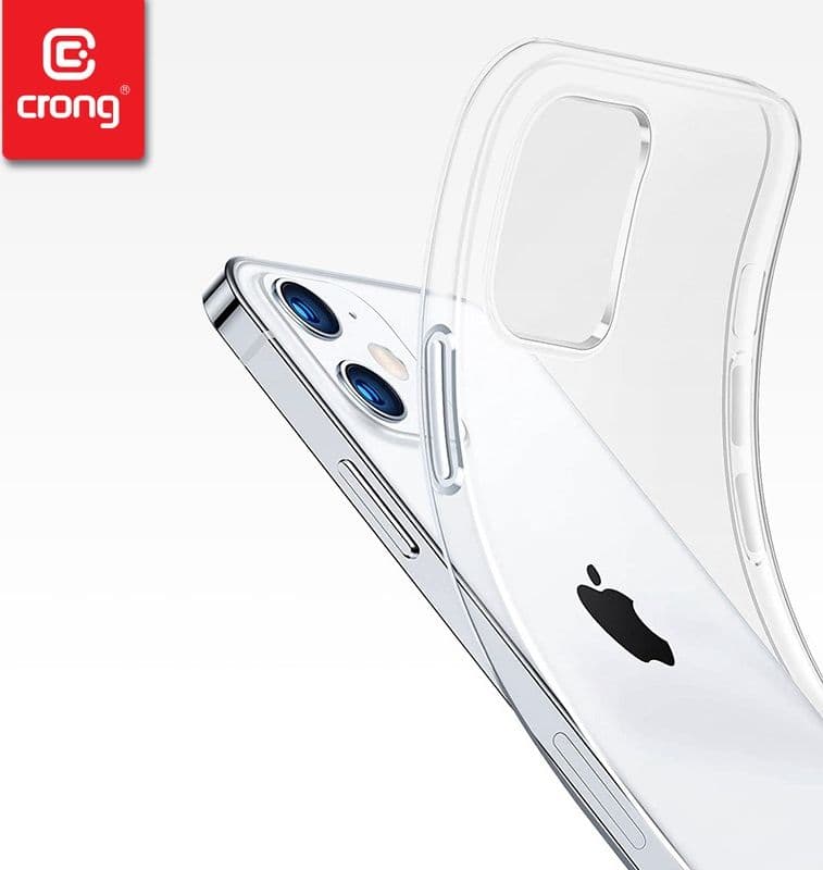 Crong Crystal Slim Cover - Custodia per iPhone 12 / iPhone 12 Pro (Trasparente) - 15