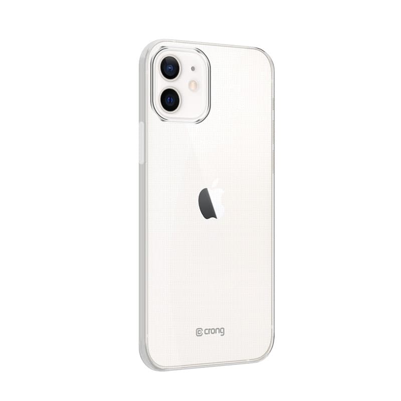 Crong Crystal Slim Cover - Custodia per iPhone 12 / iPhone 12 Pro (Trasparente) - 5