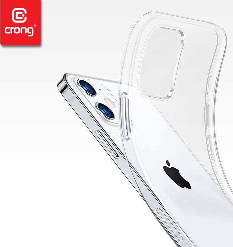 Crong Crystal Slim Cover - Custodia per iPhone 12 / iPhone 12 Pro (Trasparente) - 7