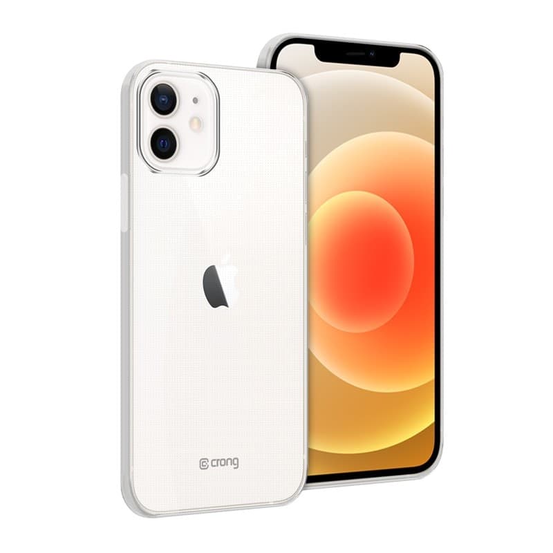 Crong Crystal Slim Cover - Custodia per iPhone 12 / iPhone 12 Pro (Trasparente) - 9