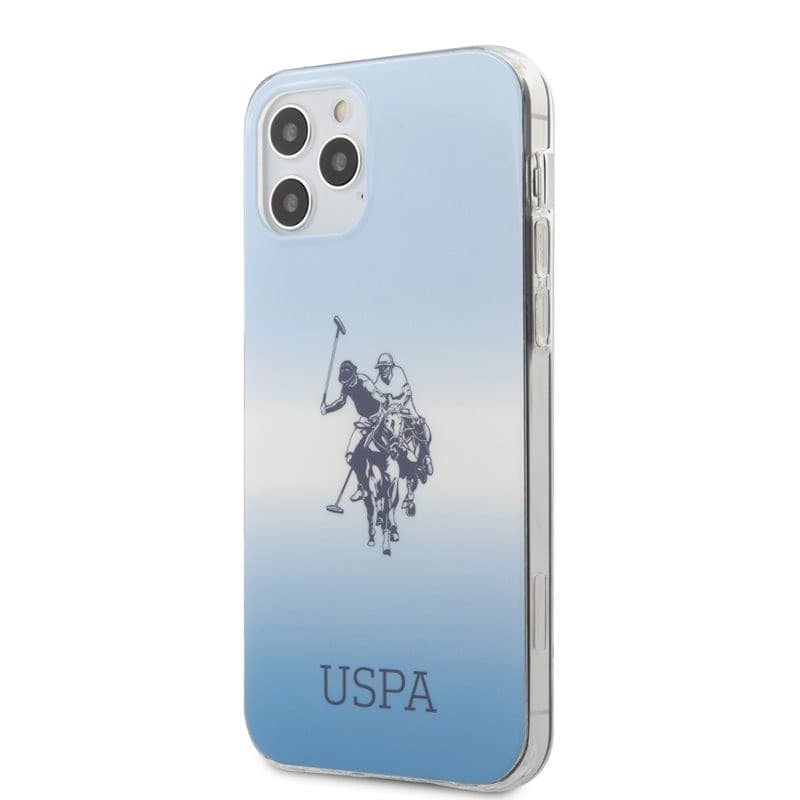 US Polo Assn Dh & Logo Gradient - Etui iPhone 12 / iPhone 12 Pro (blue) - 2