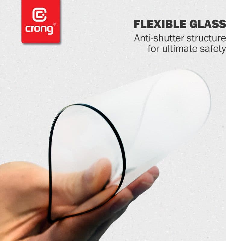 Crong 7D Nano Flexible Glass – Vetro ibrido 9H infrangibile per l'intero schermo del Samsung Galaxy S21 - 4