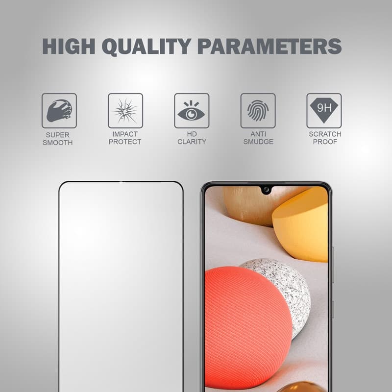 Crong 3D Armor Glass - Vetro temperato 9H Full Glue per l'intero schermo del Samsung Galaxy A42 5G - 4