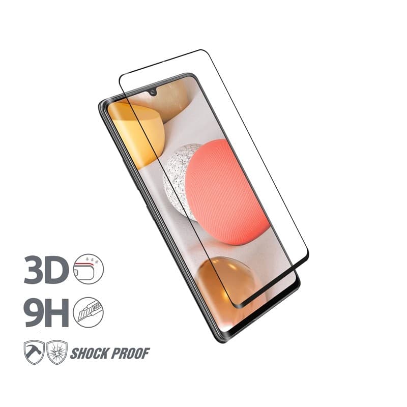 Crong 3D Armor Glass - Vetro temperato 9H Full Glue per l'intero schermo del Samsung Galaxy A42 5G - 9