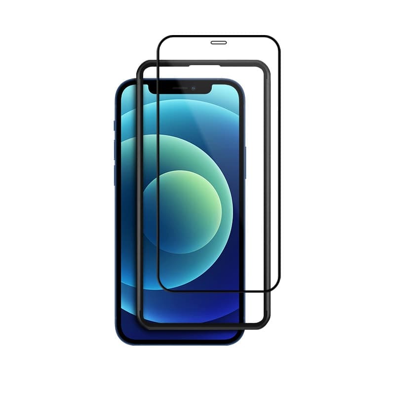 Crong Anti-Bacterial 3D Armor Glass – Vetro temperato 9H per l'intero schermo dell'iPhone 12 Mini + telaio di installazione - 2