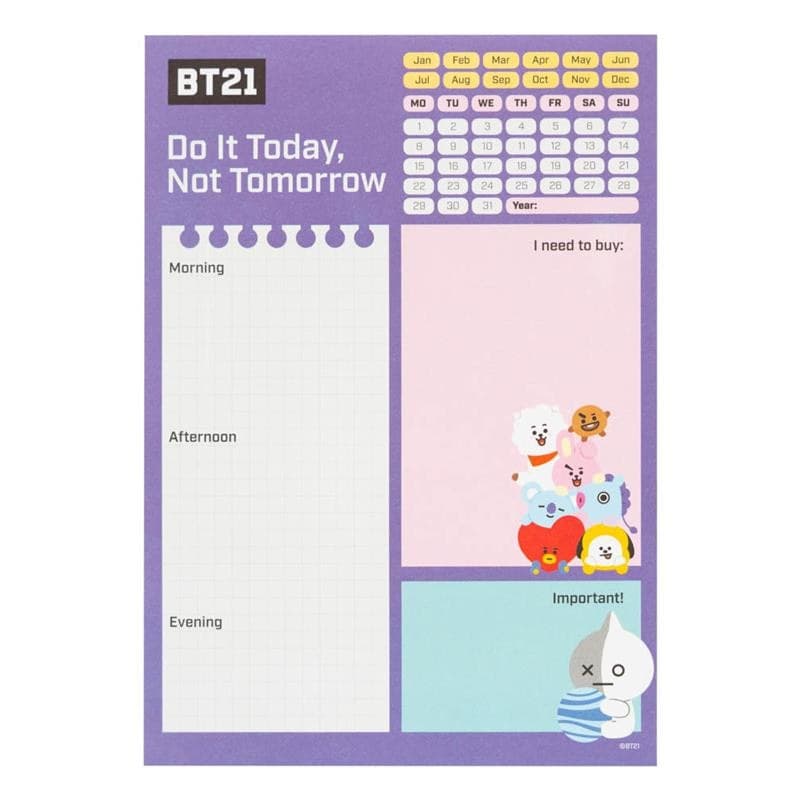 BT21 - Agenda giornaliera A5