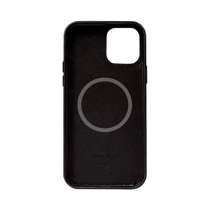 Crong Essential Cover Magnetic - Custodia in pelle MagSafe per iPhone 12 Pro Max (Nero) - 4