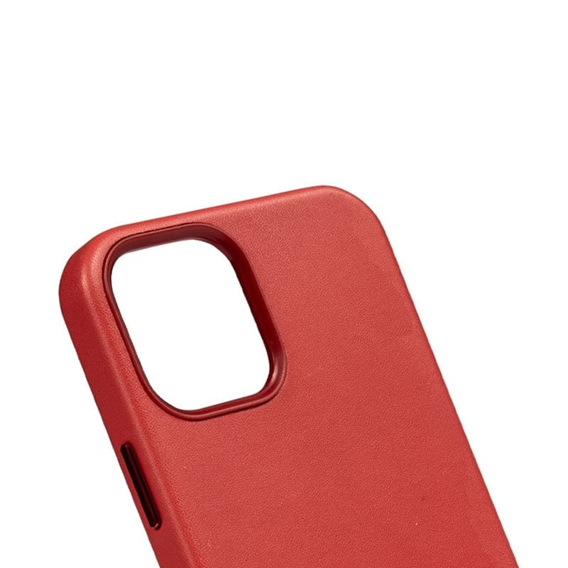 Crong Essential Cover - Custodia in similpelle per iPhone 12 Pro Max (rosso) - 6