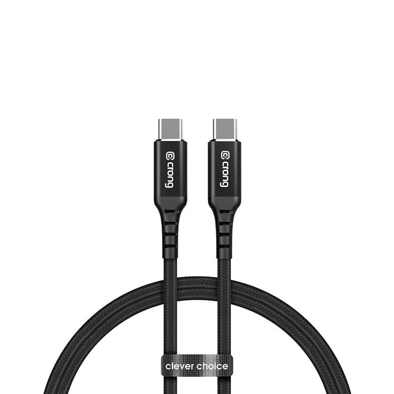 Crong Armor Link - Cavo USB-C a USB-C da 60 W PD 3 A, 150 cm (nero) - 3
