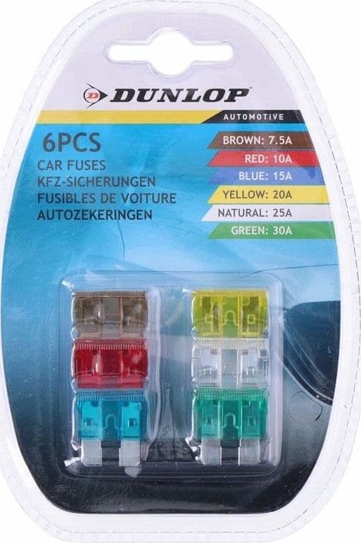 Dunlop - Car fuses 6 pcs. - 2