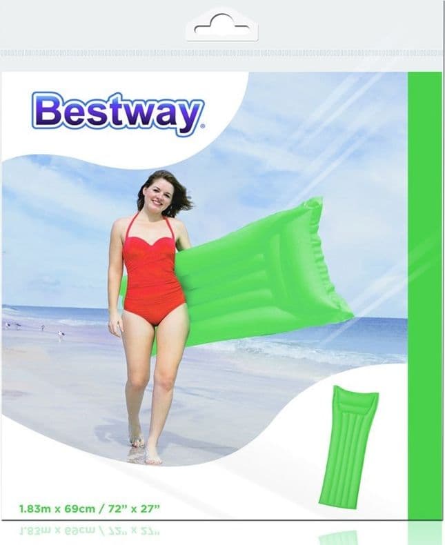 Bestway - Inflatable Beach Mattress 183x69cm (Green) - 2