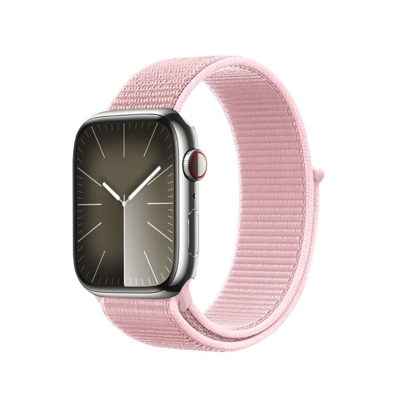 Cinturino sportivo Crong in nylon per Apple Watch 38/40/41/42 mm (rosa cipria) - 11