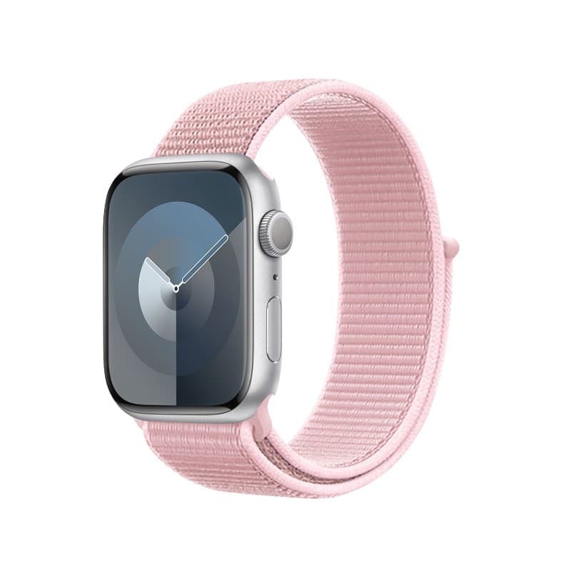 Cinturino sportivo Crong in nylon per Apple Watch 38/40/41/42 mm (rosa cipria) - 10
