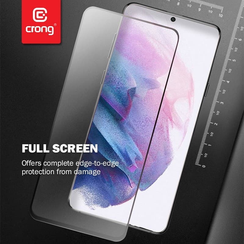 Crong 7D Nano Flexible Glass – Vetro ibrido 9H infrangibile per l'intero schermo del Samsung Galaxy S21+ - 10