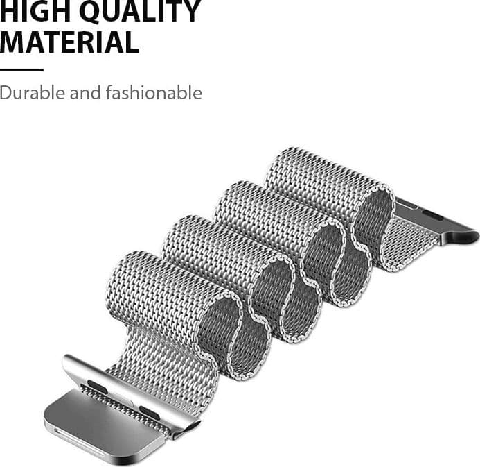 Crong Milano Steel - Cinturino in acciaio inossidabile per Apple Watch 38/40/41/42 mm (iridescente) - 9
