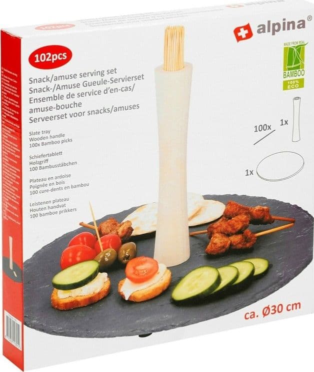 Alpina - Set for serving snacks 30 cm - 18