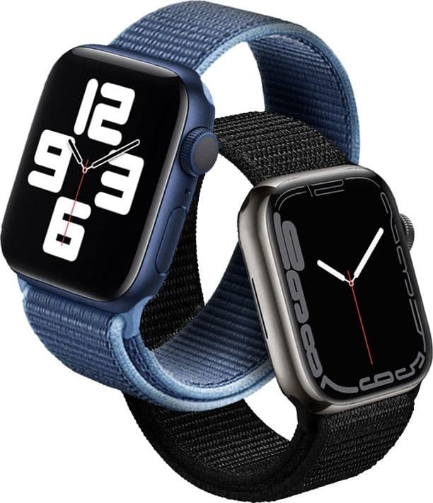 Cinturino sportivo Crong in nylon per Apple Watch 38/40/41/42 mm (blu oceano) - 16