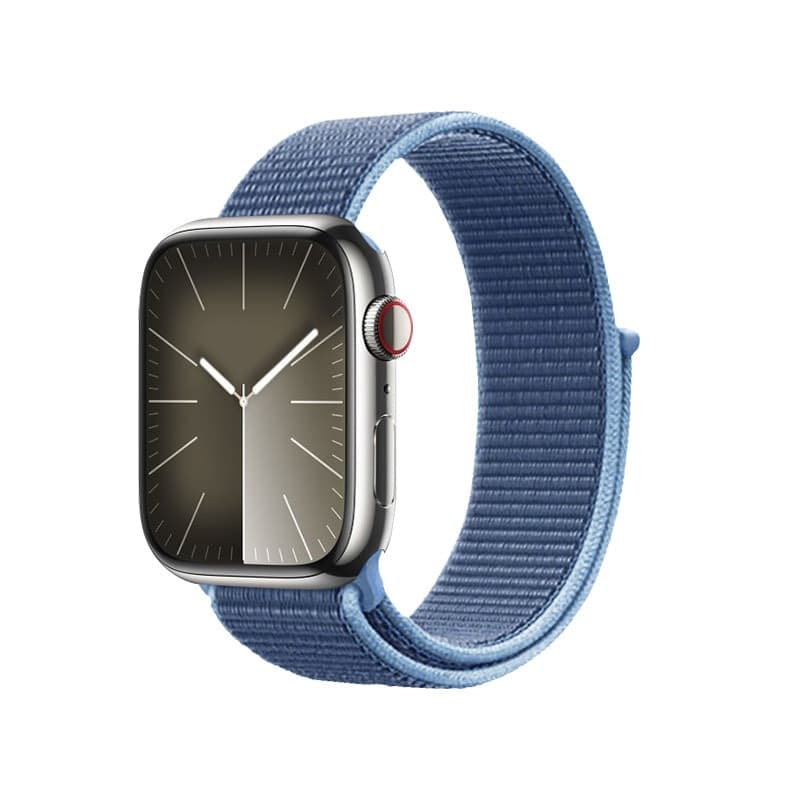 Cinturino sportivo Crong in nylon per Apple Watch 38/40/41/42 mm (blu oceano) - 4