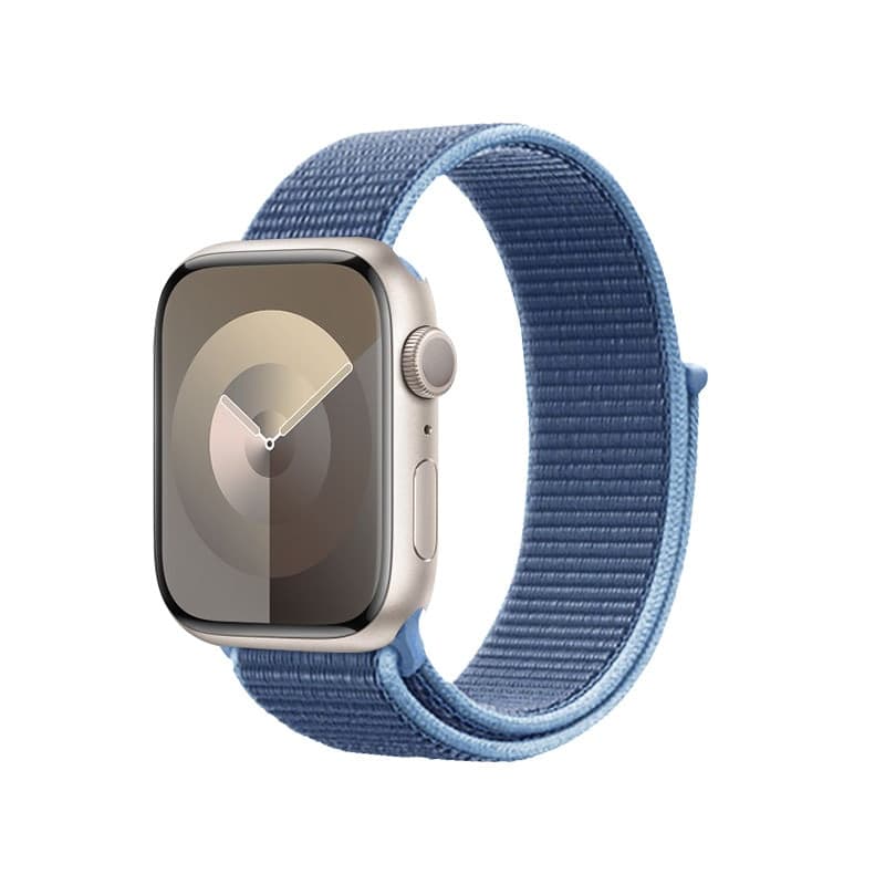 Cinturino sportivo Crong in nylon per Apple Watch 38/40/41/42 mm (blu oceano) - 5